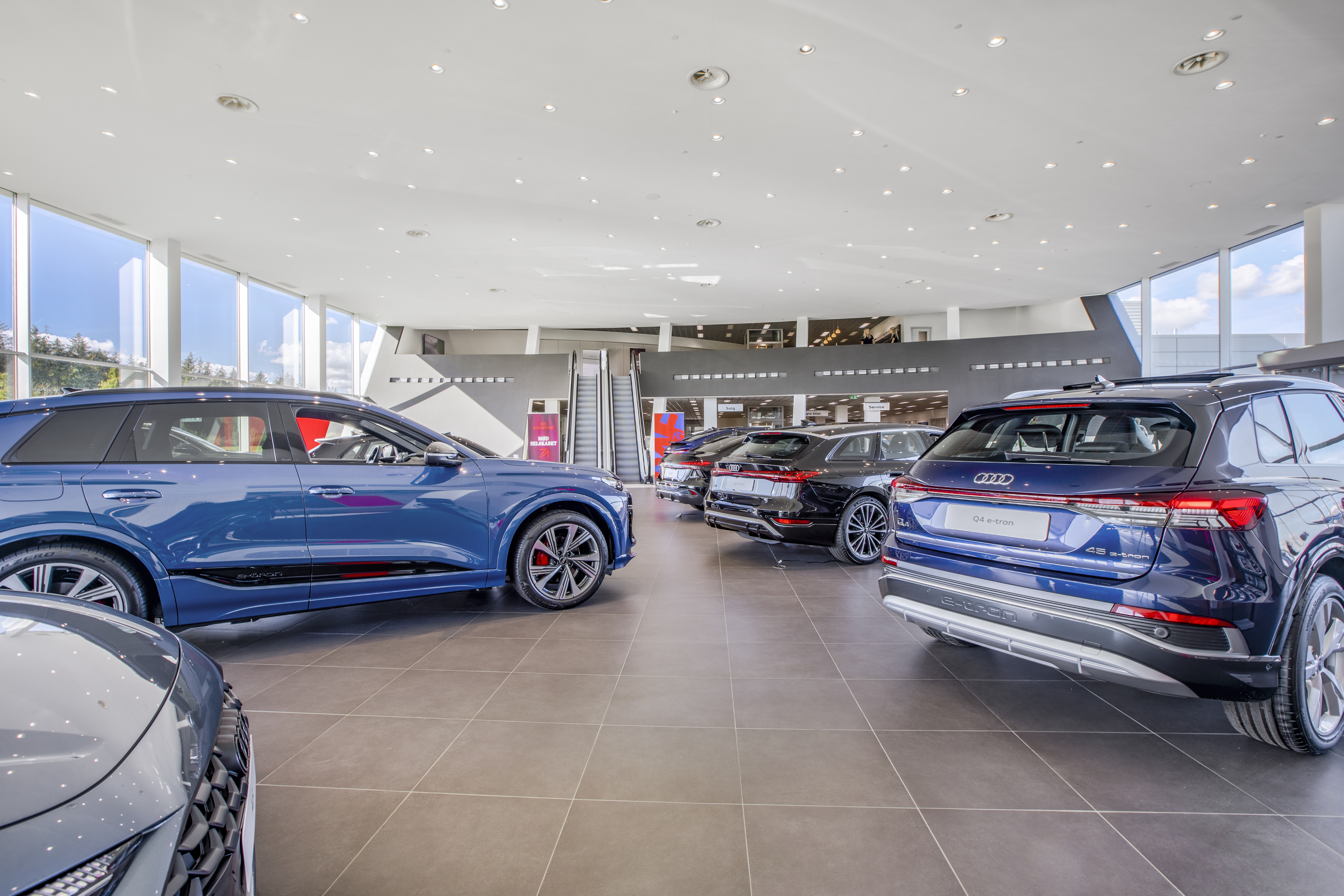 Audi Fredericia showroom med audi biler