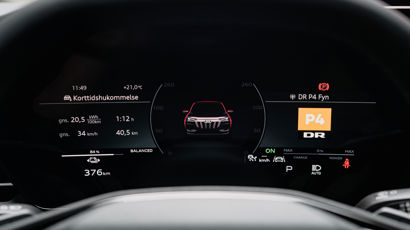 closeup af rat på audi q6 e-tron