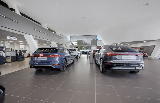 Audi hørsholm showroom biler bagfra