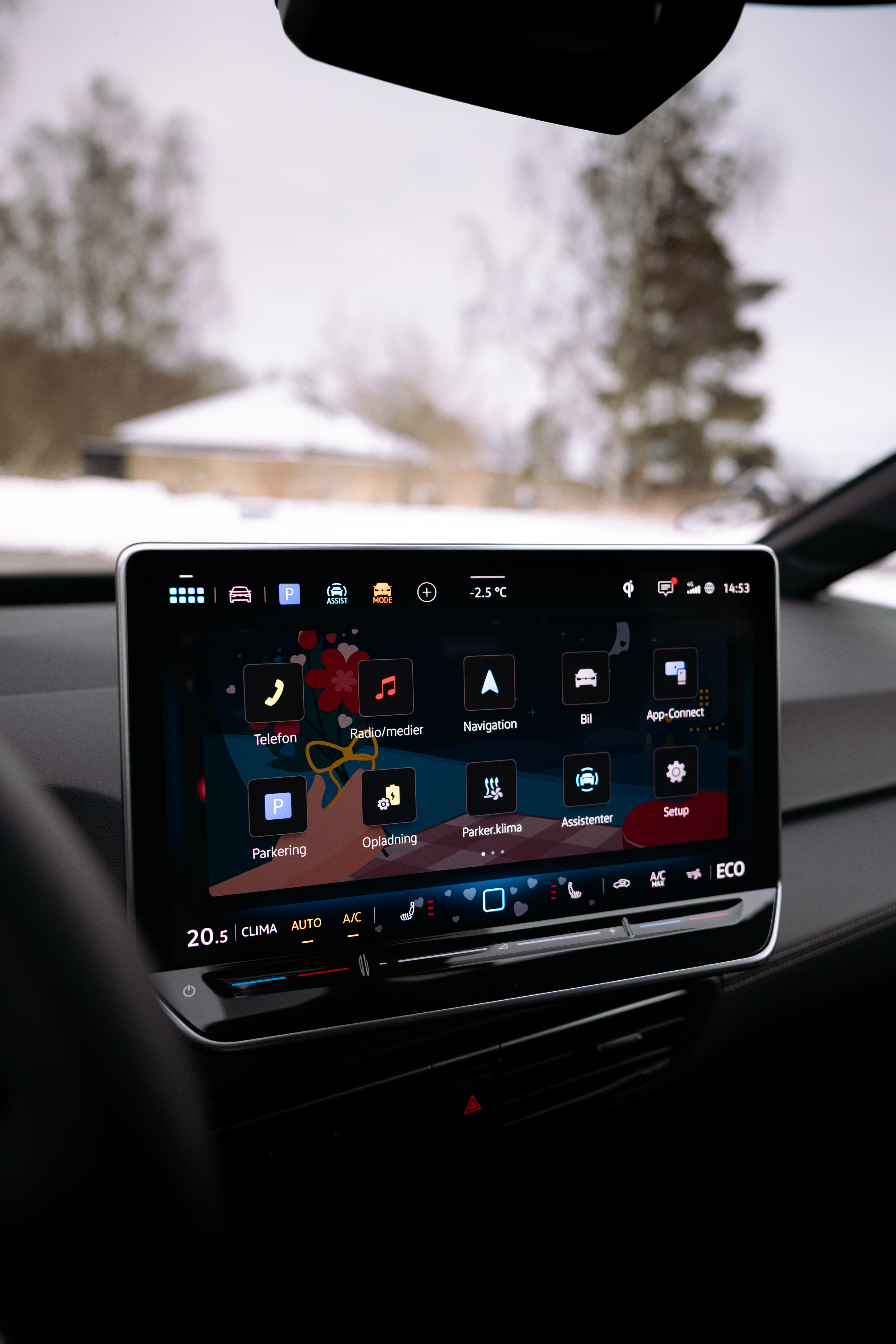 digital skærm i volkswagen id.3