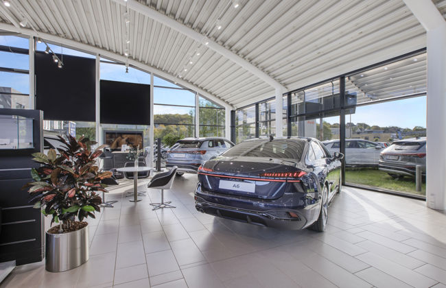 Semler Mobility i Aalborg Audi showroom med a6