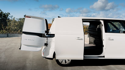 id buzz cargo varebil med åbne døre