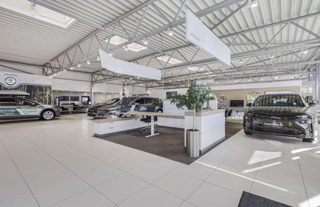 Semler mobility skoda showroom på Amager