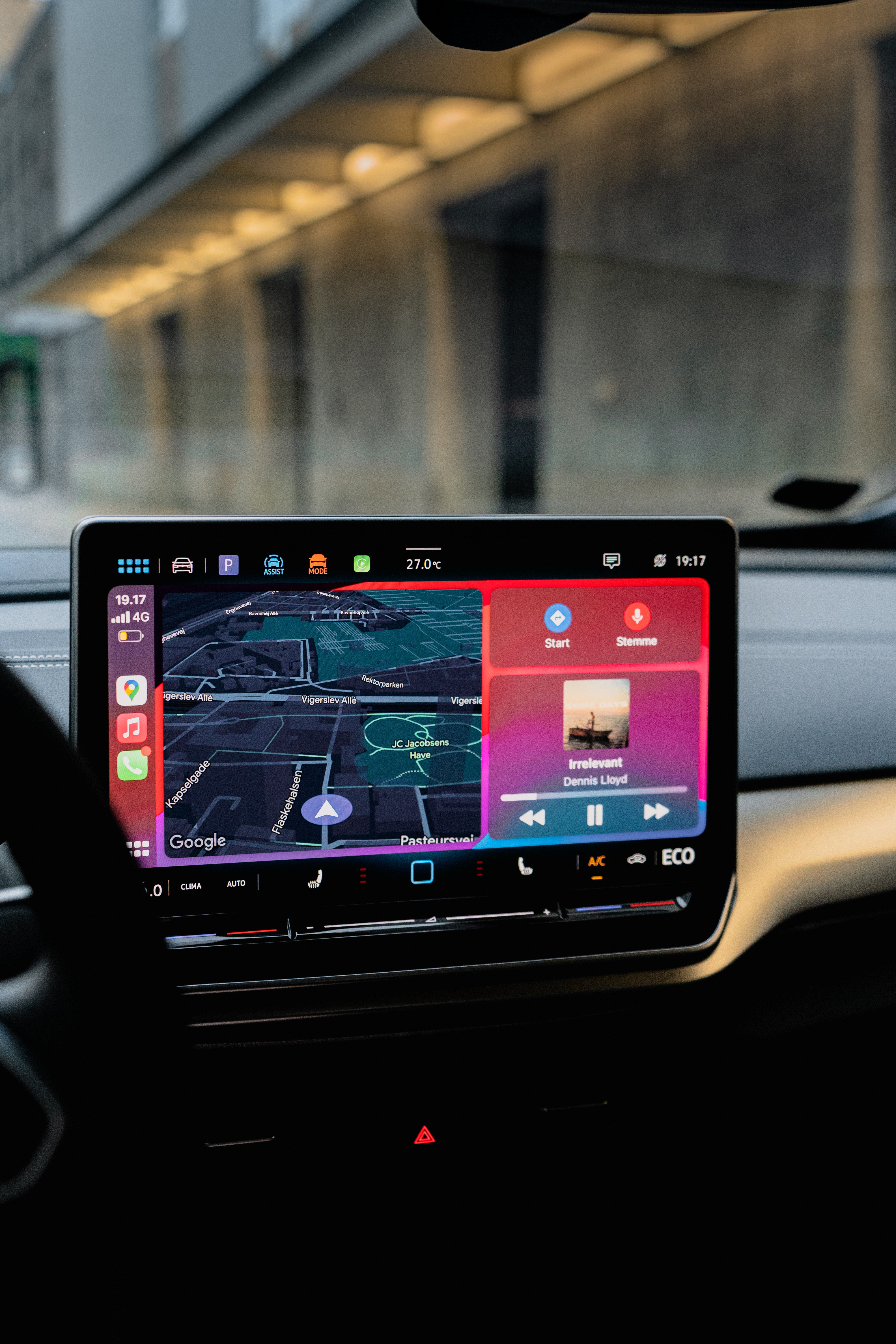 infotainment skærm i volkswagen ID.4