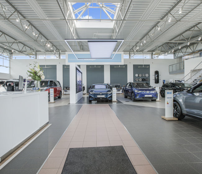 volkswagen showroom i hillerød