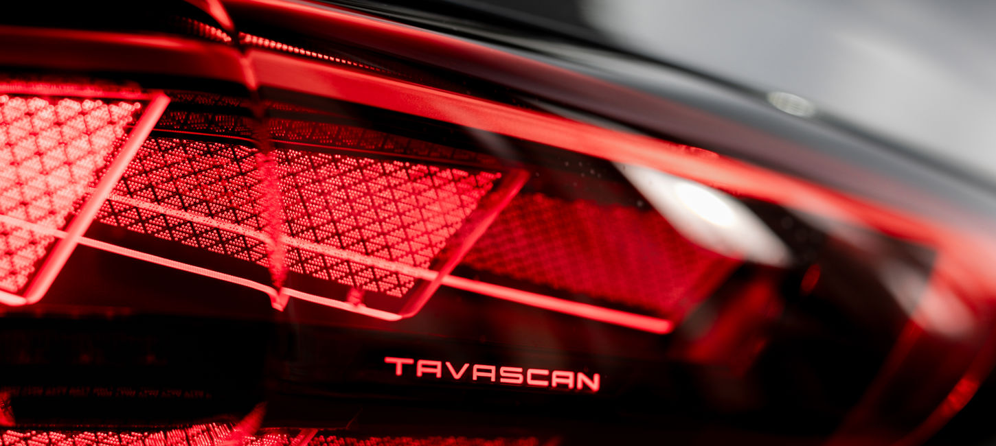 Close up af Tavascan lygte